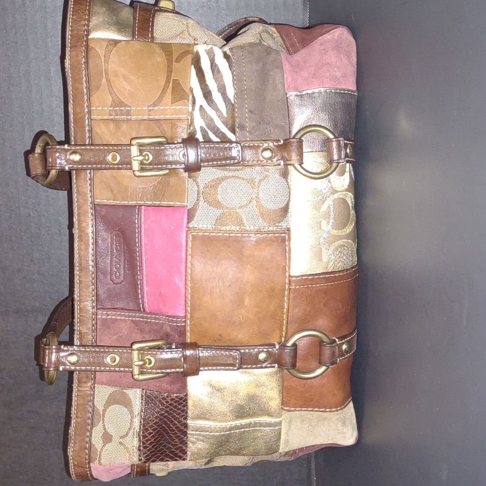 Coach Holiday Patchwork Bag